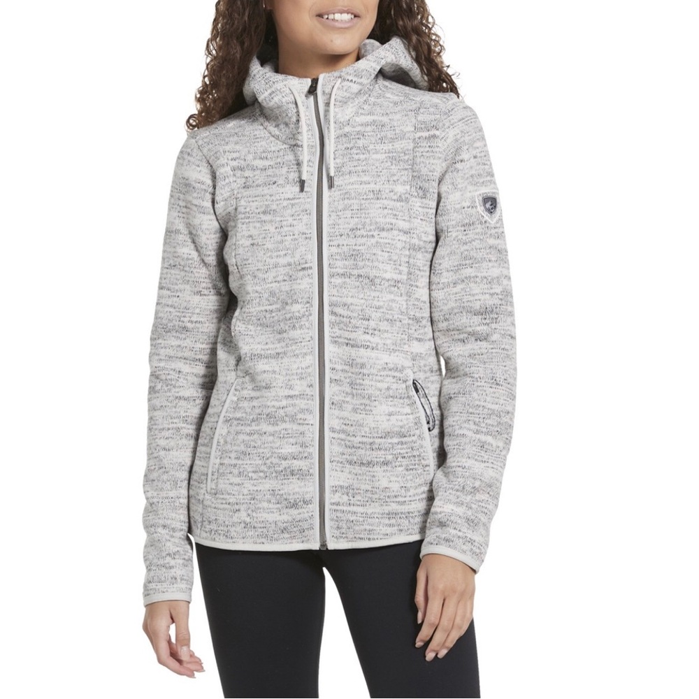 WOMEN’S KUHL ASCENDYR FULL ZIP HOODY SIZE LARGE, COLOR: ASH